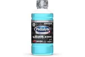Pedialyte AdvancedCare Plus Electrolyte Hydration Drink, Has 33% More Electrolytes and Has PreActiv Prebiotics, Berry Frost, 1 Liter