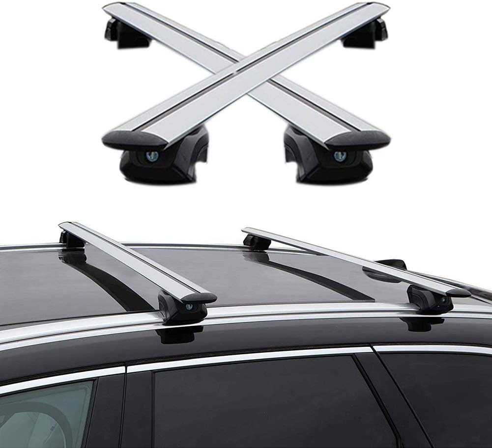 XINGXINGNS Top Roof Rack Crossbars, Anti-Corrosion fit Cargo Carrier Crossbars Luggage Racks Aluminum, Roof Rack Cross Bars Compatible