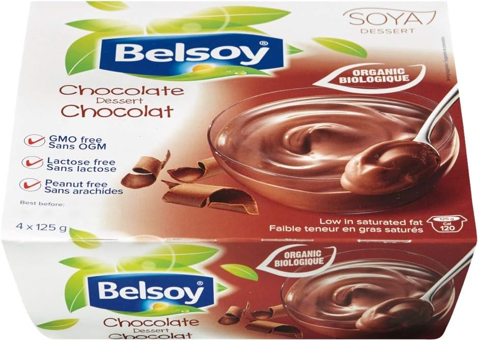Belsoy Organic Pudding Chocolate (6x4/125g) Amazon.ca Grocery