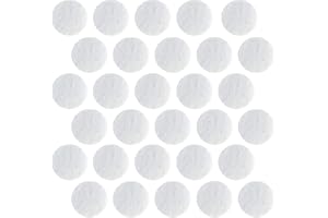 NYDOTD 100 Pcs Microdermabrasion Cotton Filters Replacement 10 mm Dia Microdermabrasion Filters Facial Vacuum Filters Accesories Sponge Filter for Comedo Suction Microdermabrasion, White