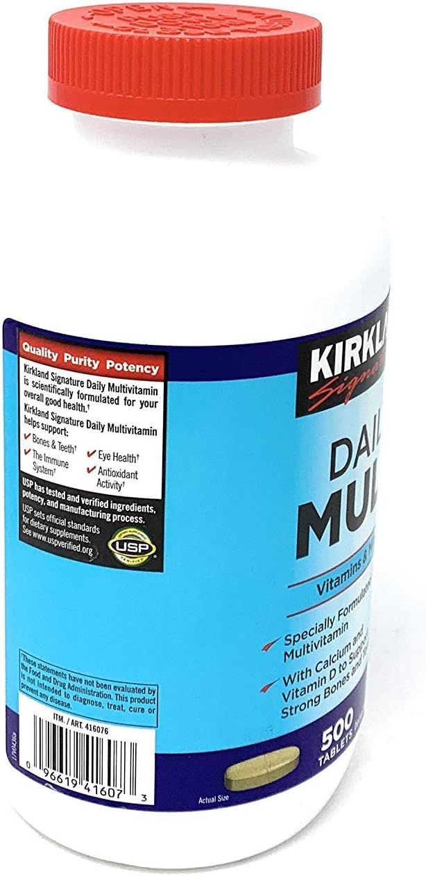 Daily Multi Vitamins & Minerals 500 Tablets Kirkland Signature™: Health & Personal Care