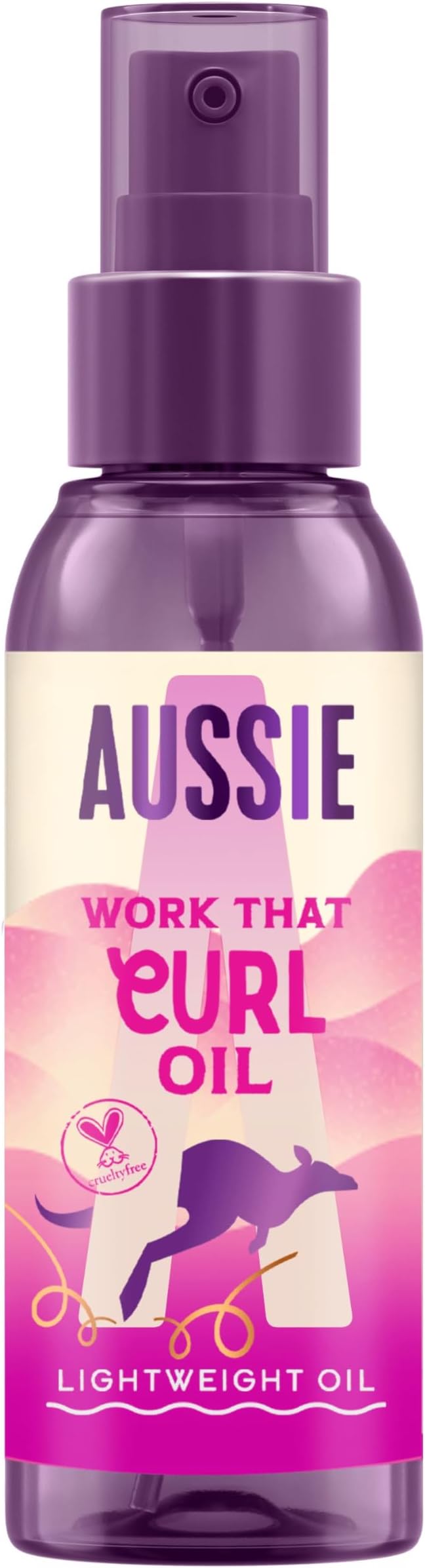 Aussie Work That Curl Lightweight Oil 100ml for Curly Hair