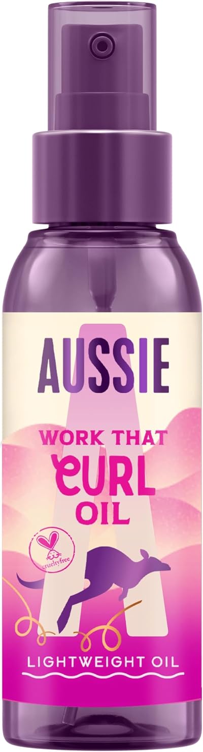 Aussie Work That Curl Lightweight Oil 100ml for Curly Hair