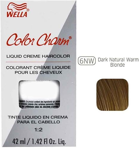 Wella Color Charm Liquid Toner Hair Color 6nw Dark Natural Warm