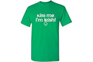FEELIN GOOD TEES Kiss Me I'm Irish St Patrick's Day Novelty Funny T Shirt