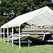Windscreen4less 12' x 20' Heavy Duty 10 Mil Waterproof White Poly Tarp