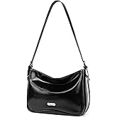Black Leather Shoulder Purse For Women: Crossbody Bags Small Handbags - Elegant Comfortable for Daughters and Young Girls