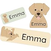 Personalized Daycare Name Labels (84) &ndash; Daycare Labels &amp; Name Stickers for Kids &ndash; Labels for Kids Stuff Daycare &ndash; Waterproof for Baby Bottles, Clothing &amp; Lunch Boxes - Dog