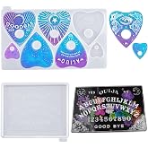 iSuperb 2 Pack Ouija Board Resin Molds,Planchette Silicone Molds,for Crafts Jewelry Making,Ouija Board Game,DIY Pendant, Necklace, Keychain,Home Decorations (2 Pack)