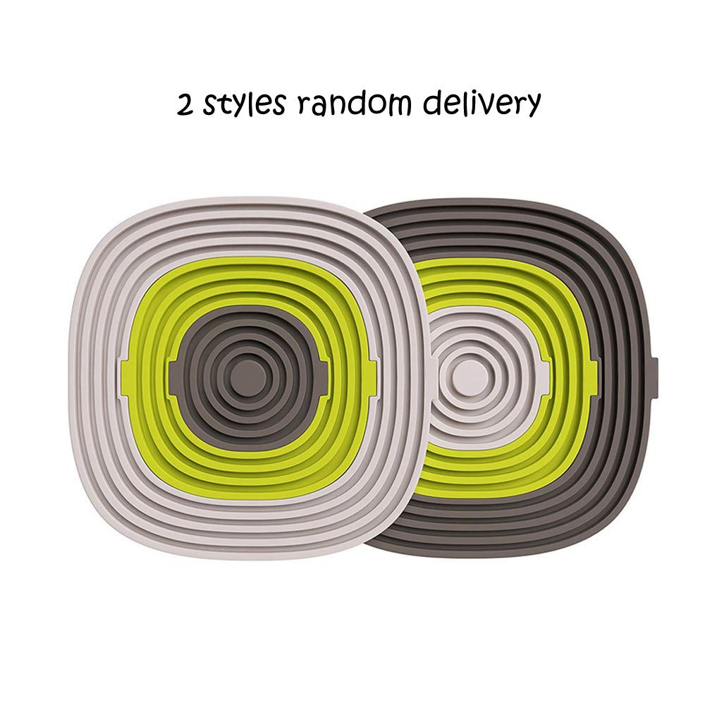 HeTeLe Multicolor Silicone Drink Coasters Set of 3 High Temperature Resistance Non Slip Silicone Hot Pads Mats Prevents Furniture and Tabletop Damages, Absorbs Spills and Condensation