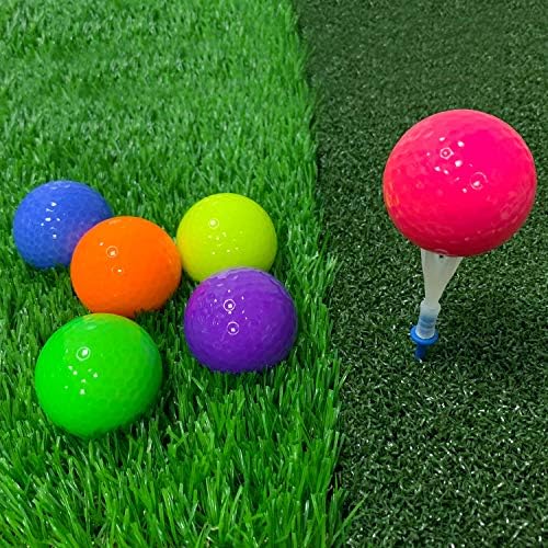 Crestgolf Colored Class Practice Golf Balls Pack of 6