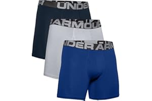 Under Armour Men's 3-Pack Performance Cotton Boxer Brief, 6" Inseam, All-Day Comfort & Ultra-Soft
