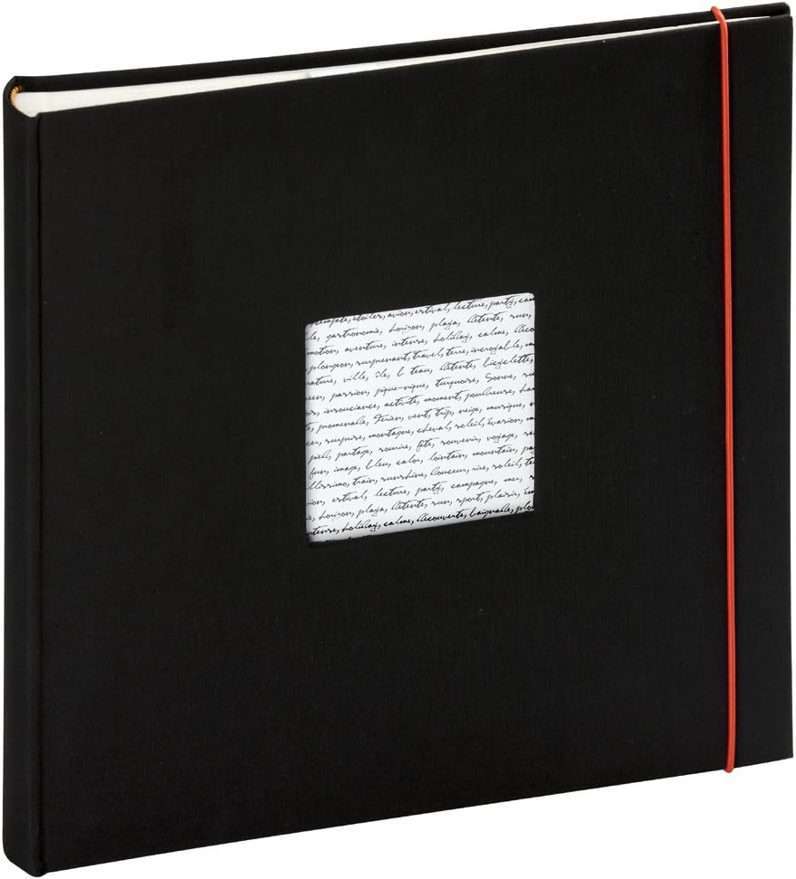 Panodia 271024 Linea Album Photo 60 Pages Traditionnel Noir 30 x 30 cm