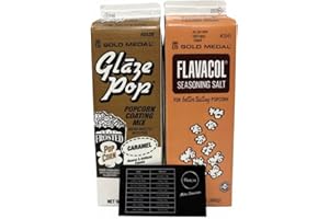 Maragos Flavacol and Caramel Glaze Pop Combo + Maragos Metric Conversion Chart, The Best Popcorn Seasoning