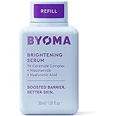 BYOMA Brightening Serum Refill - Barrier Repair Serum - Brightening & Hydrating Face Serum with Hyaluronic Acid, Niacinamide & Ceramides - Hyaluronic Acid Serum For Face - 1.01 fl. oz Refill