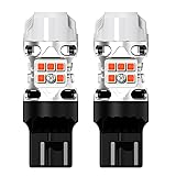 LASFIT T3 7443 7440 LED Bulb Amber for Toyota Camry