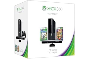 Xbox 360 4GB Kinect Holiday Value Bundle features two great games: Kinect Sports: Season Two and Kinect Adventures