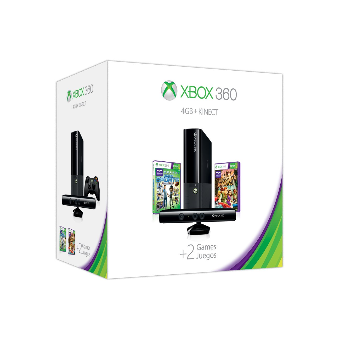 Xbox 360 4GB Kinect Holiday Value Bundle features