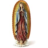 Joseph's Studio by Roman - Our Lady of Guadalupe Figure on Base, 10" Scale Renaissance Collection, 11.25" H, Resin and Stone, Religious Gift, Decoration