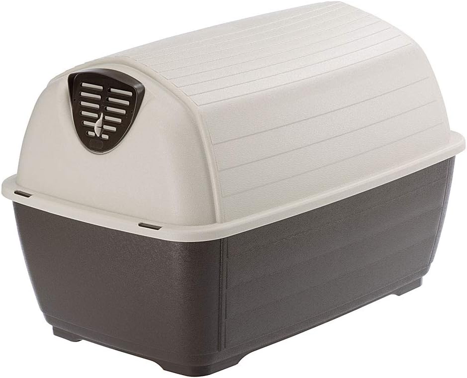 Ferplast Outdoor Dog Kennel Kenny 01 Dog House Made of Impact and UV-Resistant thermoplastic Resin, Liquid Drain System - Image 5