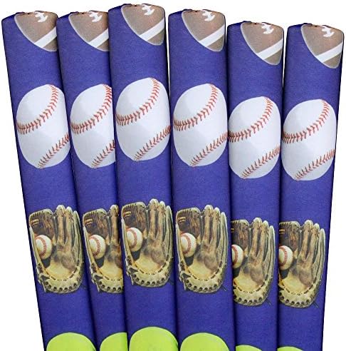 Designer Noodle Pool &amp; Water Swim Noodle, Sports x 6, 58" x 2.6"