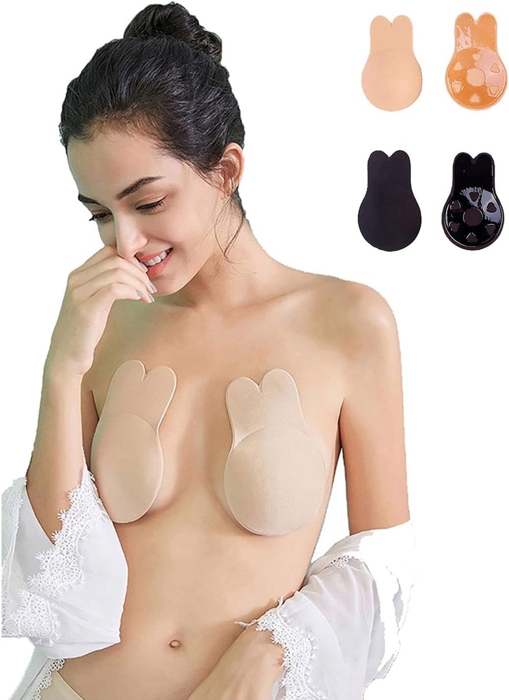 Invisible Bra Women Breast Lift Up Invisible Bra Tape Reusable Adhesive Bra Strapless Backless Sticky Bras