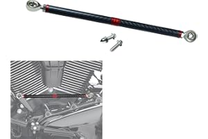 PJMTCUSTOM Black & Red Carbon Fiber Clutch Shift Shifter Linkage Rod Fits for Harley Davidson Softail Deluxe Fat Boy Heritage