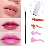 ZHIYE Lip Brushes 200Pcs Blue Handles Make Up Brush Lipstick Lip Gloss Wands view 4