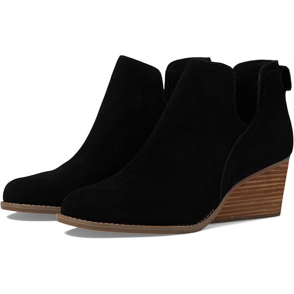 Amazon.com | TOMS Womens Noa Black Suede 9 Medium | Ankle & Bootie