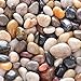 OUPENG Aquarium Gravel River Rock - Natural Polished Decorative Gravel, Small Decorative Pebbles, Mixed Color Stones,for Aquariums, Landscaping, Vase Fillers 2 Pounds (32-Oz)…