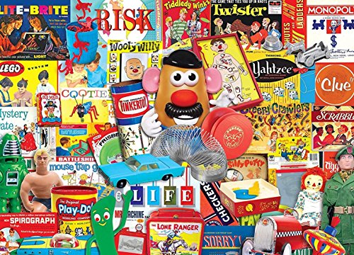 MasterPieces Flashbacks Let the Good Times Roll Classic Board Games Collage Jigsaw Puzzle, 1000-Piece