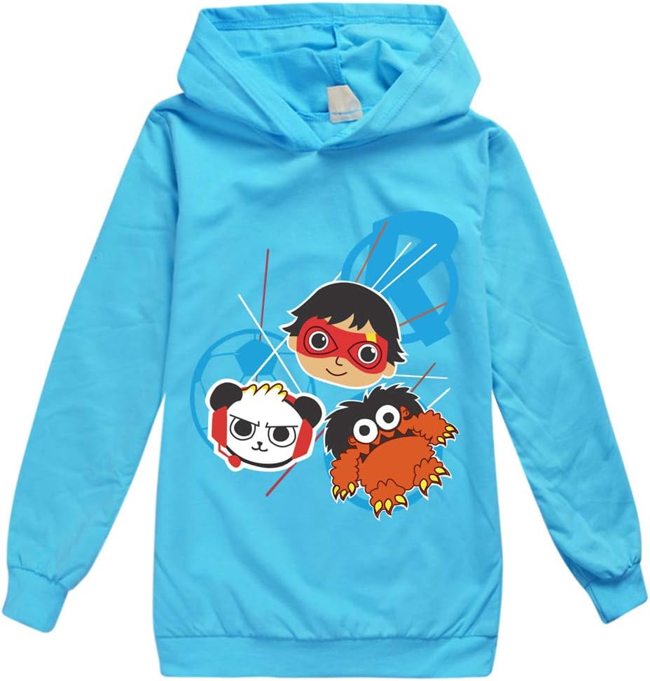 Boys & Girls Ryans Hoodie World Vlogger YouTube Toy Review Kids Captain Costumes