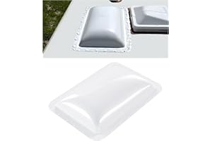 HECASA RV Skylight Replacement, 18" x 26" Camper RV Skylight Cover Fit 14" x 22" Shower Roof Openings for Camper Food Truck Motorhome Travel Trailer White