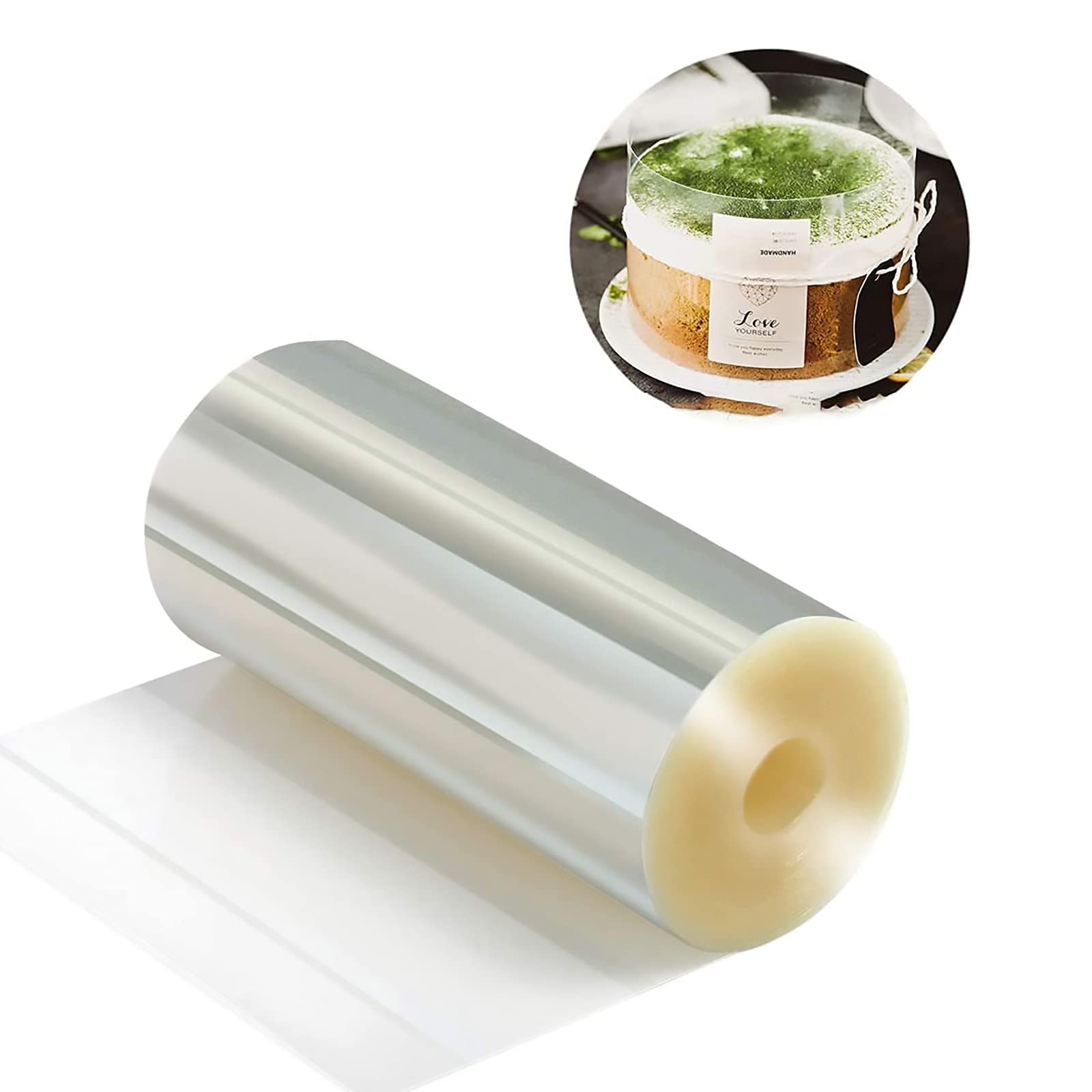 Cake Decorating,Cake Collars 10cm x 10m, Acetate Rolls, Clear Cake Strips, Transparent Cake Rolls, Mousse Cake Acetate Sheets for Chocolate Mousse Baking Decorate
