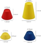 MAOQYE 16 Pcs Winter Golf Tees 4 Colours 12 17 22 37 mm Rubber Tees view 2