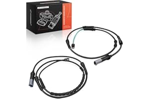 A-Premium Front and Rear Disc Brake Pad Wear Sensors Compatible with BMW 528i, 535d, 535i, 550i, 640i, 650i, 528i/535d/535i/550i/640i/650i xDrive, Alpina B6 xDrive Gran Coupe, ActiveHybrid 5, 2-PC Set