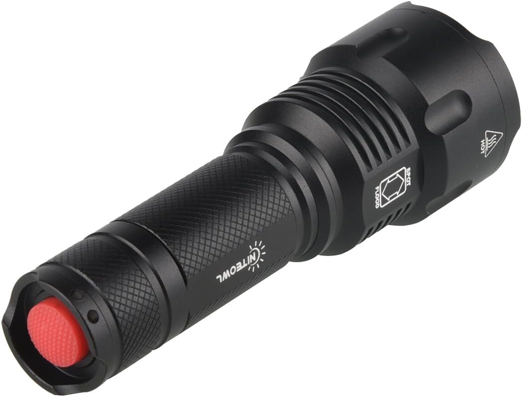 NiteOwl Super Bright Tactical LED AAA Flashlight, Handheld, Water Resistant, Zoomable, 5 Modes, High Lumens, Perfect for Camping, Hunting, Any Outdoor Use (AAA Batteries Included) - - 