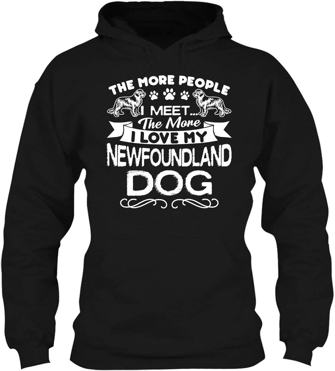 I Love My Newfoundland Dog Unisex Hoodie, Long Sleeve