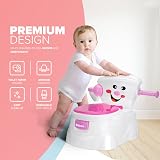KIDOOLA Potty Training Toilet Seat Pink | Splash Guard | Travel Potty 6m-5y view 3
