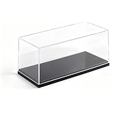 Model Car Display Case, 1:18 Scale Acrylic Display Box for Cars, Stackable Dustproof Storage Boxes for Collectibles, Figures and Memorabilia, 13.4 x 6.4 x 5.5 inch