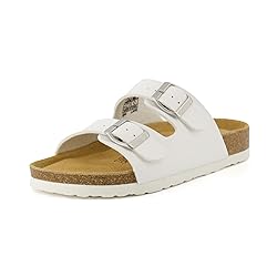 CUSHIONAIRE Women's Lane Cork Footbed Sandal With