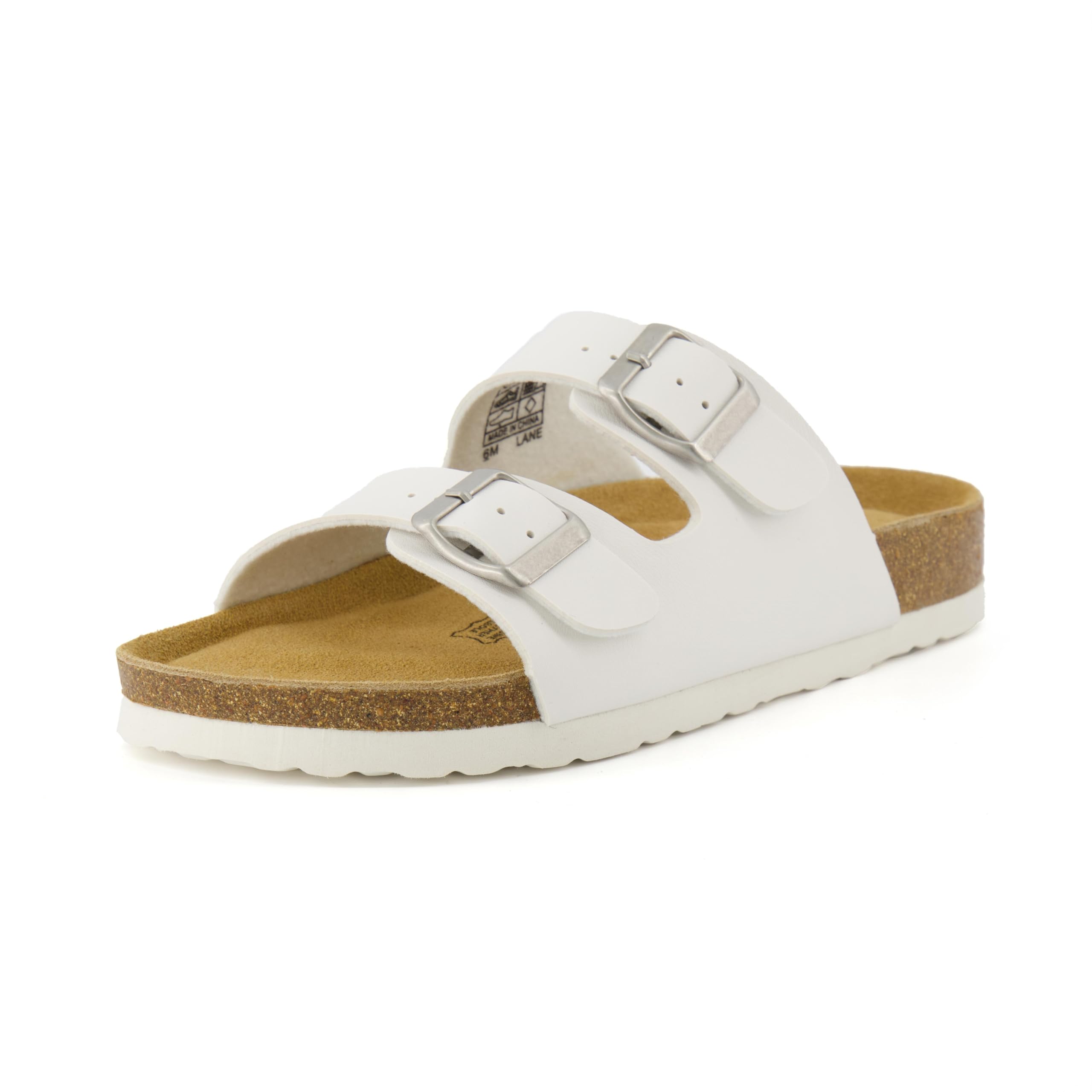 CUSHIONAIRE Women's Lane Cork Footbed Sandal With