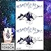 COKTAK 12Pieces/Lot Small Watercolor Mountain Tree Temporary Tattoos For Women Kids Geometric Body Art Arm Fake Tattoo Sticker Round Sheets Men Waterproof Tatoos Sheet Paper