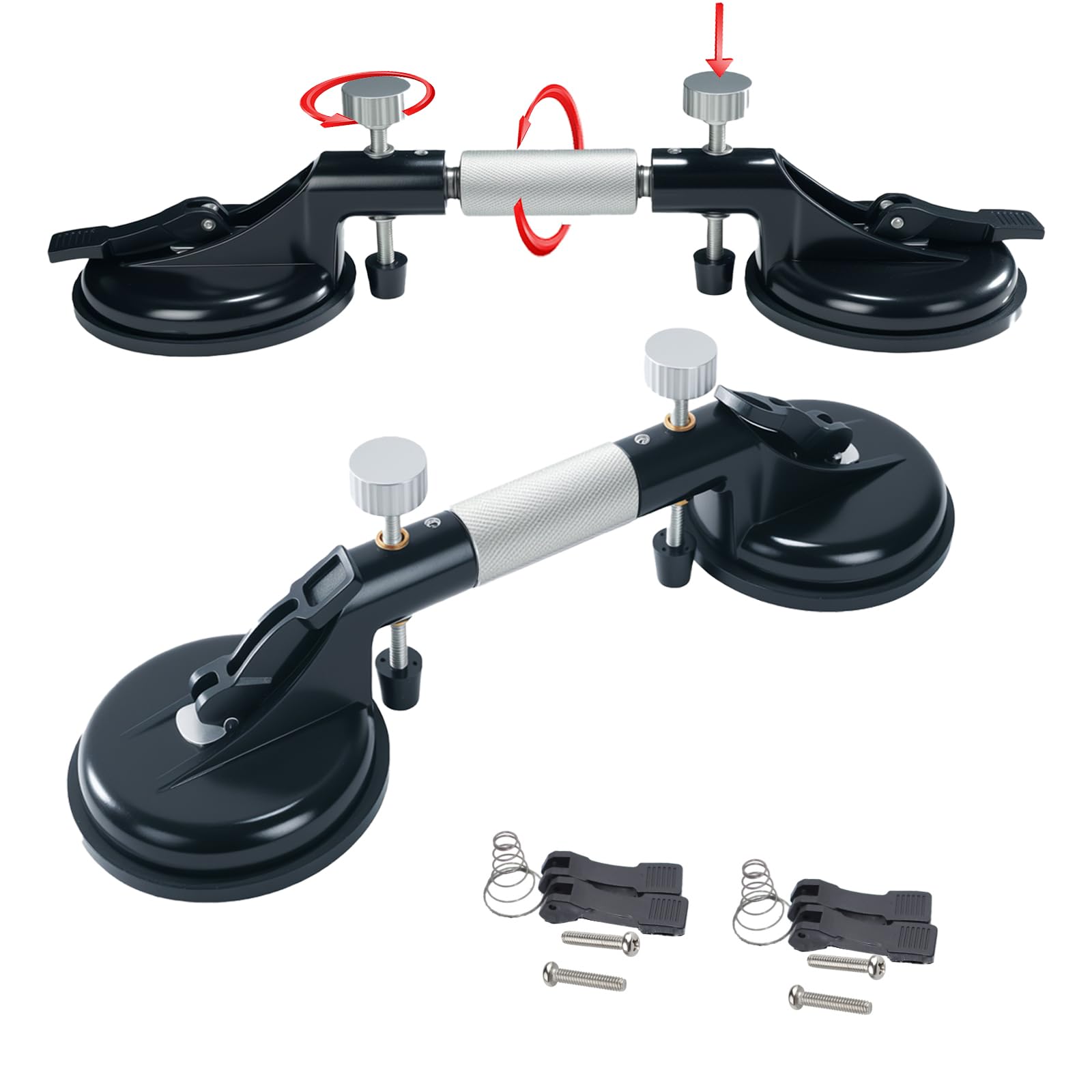 Photo 1 of 2 PCS Seam Setter Granite Adjustable Suction Cup for Countertops Installation Tools Seam Leveling and Joining for Tile Marble Slab Quartz Stone
