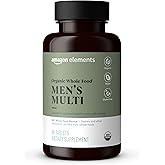 Amazon Elements Organic Whole Food Men's Multi, 60 tablets
