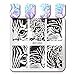 BORN PRETTY Nail Art Stamping Template Cat Tiger Leopard Eye Animal Stripe manicuring Print Image Plate
