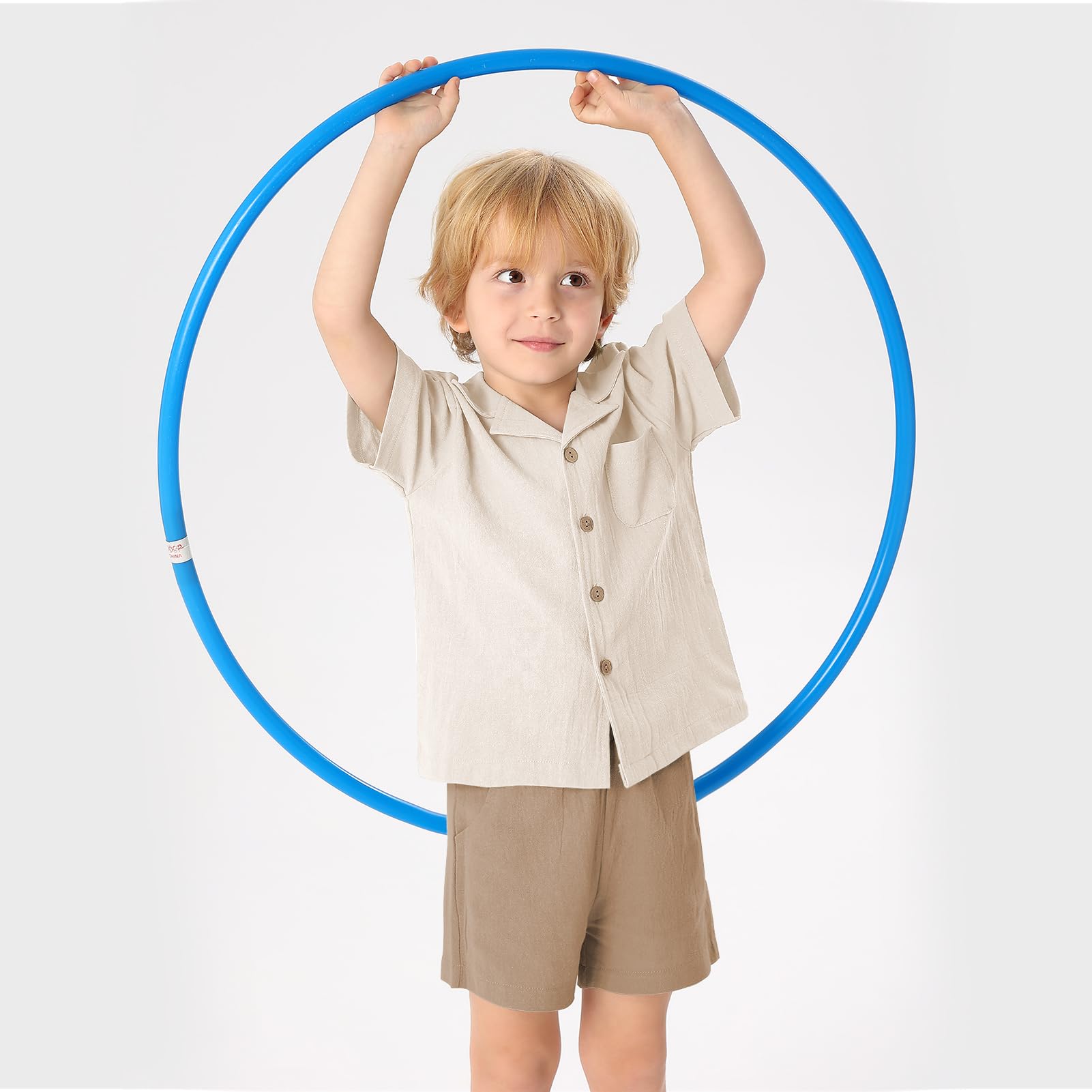 XMWEALTHY Toddler Baby Boy Summer Clothes Color Block Short Sleeve Button-Down Shirt Tops + Cotton Pants Outfit Set