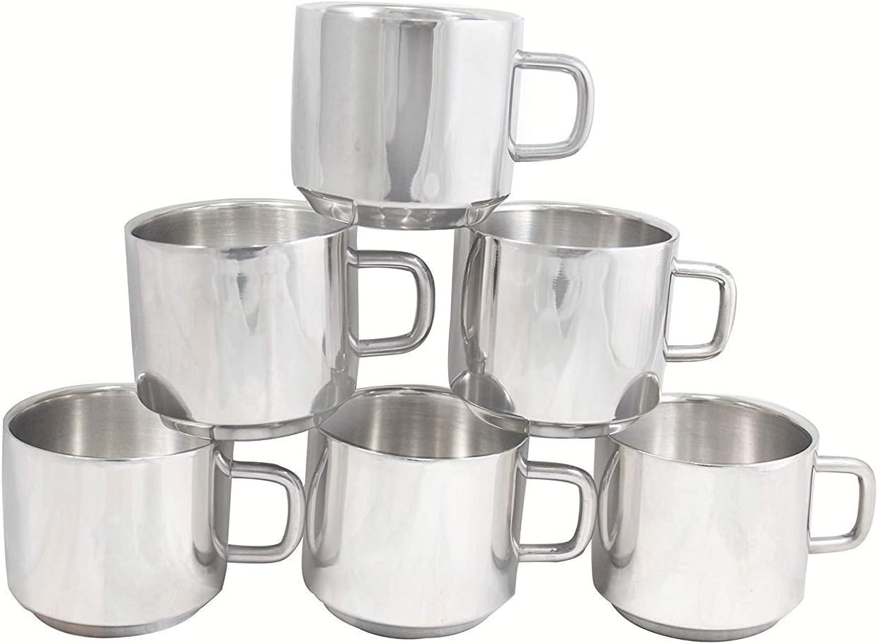 Buy Steel Double Wall Steel Tea Cup Coffee MugUnbreakable Stainless