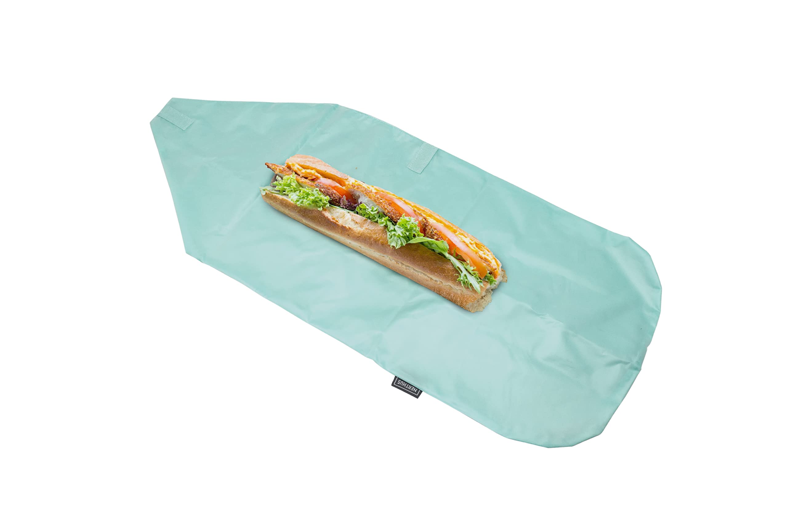 NERTHUS FIH 878 Reusable Snack Bag Adjustable Eco-friendly Turquoise, Adaptable, Easy to Clean and Washing Machine Safe