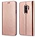 Xoomz Galaxy S9 Plus Wallet Case, Vegan Leather Folio Flip Cover with Kickstand and Credit Card Slots for Samsung S9 Plus (2018) 6.2 Inch(Rose Gold)